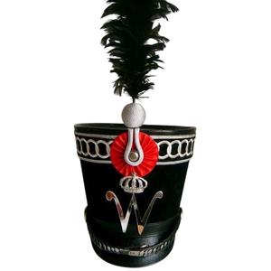 Moda VintageCustom Logo Estilo de moda Trenzado Hombres Shako Sombreros Bordado a mano Personalizado Requiere Logo Francés Shako Sombreros - Product Image 4