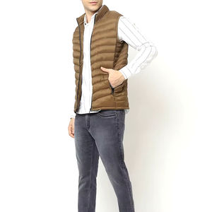 แจ็กเก็ตฤดูหนาวสำหรับผู้ชายเสื้อแจ็กเก็ตแบบขนเป็ดแขนสั้นสำหรับผู้ชาย - Product Image 6