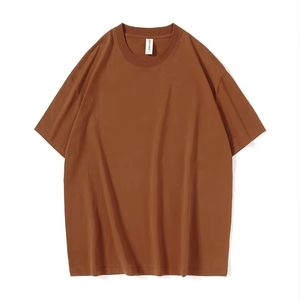 T-shirt en coton uni pour homme, basique, confortable, respirant, personnalisable avec logo - Product Image 1