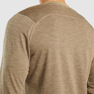 เสื้อยืดแขนยาวของผู้ชายผ้าฝ้าย100% แบบกำหนดเองคุณภาพสูง - Product Image 5
