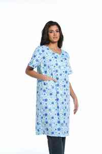 ชุดคนไข้ผ้าฝ้าย100% สำหรับผู้ป่วยใช้ได้ทั้งชายและหญิงชุดโรงพยาบาลสำหรับผู้ป่วย - Product Image 2