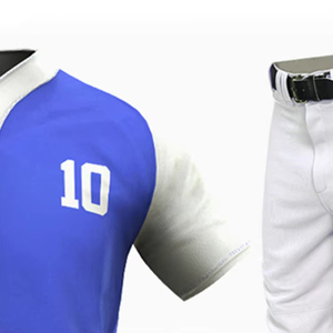 Uniforme de Béisbol de Alta Calidad, Conjunto Deportivo Personalizado con Bordado, Pantalones Lisos, Chaqueta con Impresión por Transferencia de Calor, Tallas Grandes, 100% - Product Image 4