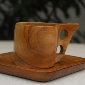 Taza de té de madera Premium Taza de bebida ecológica - Product Image 1