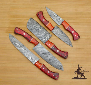 Juego de cuchillos de Chef de acero de Damasco personalizable cocina regalo de Navidad/Pascua para novia novio padre-OEM al por mayor - Product Image 2