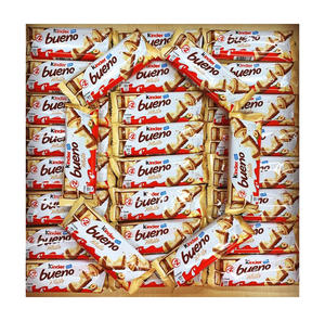 Barras de chocolate con leche y avellanas Kinderr Bueno, paquetes dobles de 2 unidades en cajas maestras de 48 unidades para venta al por mayor y clubes mayoristas. - Product Image 1