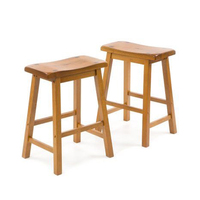 2 chaises table de bar moderne en bois massif, chaise de salle à manger, tabouret de Bar ancien avec Design sans dossier, mobilier d'intérieur moderne