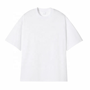 คุณภาพสูง Boxy Cropped เสื้อยืดขนาดใหญ่เปล่าเสื้อทีที่กําหนดเองผ้าฝ้าย 100% เสื้อยืดพิมพ์ลายที่กําหนดเองเสื้อผ้าฤดูร้อนของผู้ชาย - Product Image 3