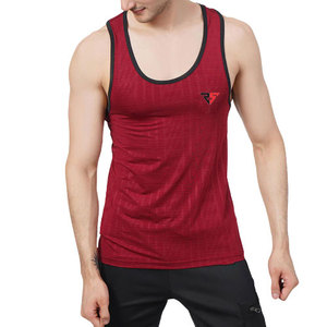 100% coton coupe décontractée évacuation de la transpiration respirant décolleté ouvert dos nageur noir vêtements de sport hommes débardeurs - Product Image 1