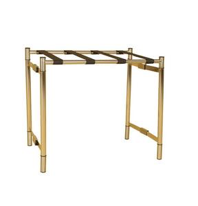 Porte-bagages pliable et léger en acier inoxydable facile à déplacer stocker et à installer dans n'importe quelle chambre - Product Image 1