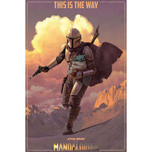 Póster Mandaloriano Impreso Digitalmente 'This Is the Way' en Vinilo y Poliéster para Decoración, Uso como Bandera o Pancarta - Product Image 3