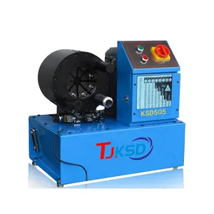 Machine de sertissage de tuyaux AC entièrement automatique pour la fixation de joints métalliques dans des tuyaux en caoutchouc de 2 ''utilisés pour les conduites d'huile