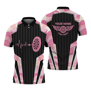 New Style Short Sleeve Quick Dry Men's <b>Dart</b> Jersey Custom Sublimated Training T Shirt Polo <b>Dart</b> Shirts - Product Image 4