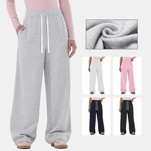 กางเกงจ็อกเกอร์ผ้าแคนวาสสำหรับผู้หญิง สไตล์สตรีทแวร์ สำหรับฤดูหนาว ระบายอากาศได้ดี เหมาะสำหรับออกกำลังกาย เอวกลาง ผ้าฝ้าย 100% มีเชือกผูก - Product Image 2