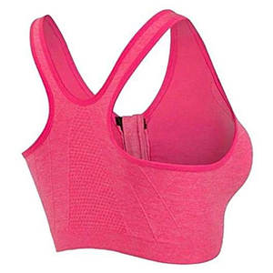 Custom Logo Print Women's <b>Sports</b> Wireless <b>Bras</b> Solid Gym <b>Backless</b> Tank Top Thread U-Shape Seamless Yoga Underwear Fitness Vest - Product Image 5