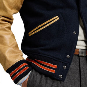 Leather Sleeves Warm <b>Plus</b> <b>Size</b> OEM Custom Logo High Quality Letterman Varsity <b>Jacket</b> for Women Sport Style varsity <b>jacket</b> - Product Image 4