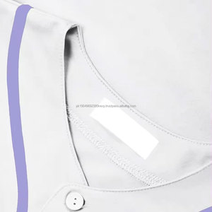 Wholesale OEM ODM <b>Men's</b> Fashionable Button Baseball Uniform Custom Sublimation Short Sleeve Blank Baseball Jersey Breathable - Product Image 4