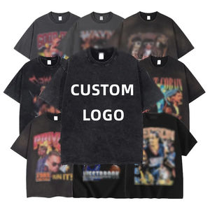 เสื้อยืดคอตตอนหนาน้ำหนักมากทรงโอเวอร์ไซส์สำหรับผู้ชายไซส์พลัส สไตล์วินเทจฟอกสี ทรงหลวม แขนสั้น ไม่มีลาย พิมพ์ลาย DTG ได้ เหมาะสำหรับใส่ลำลอง - Product Image 4