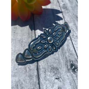 Barrette à cheveux élégante vintage pour filles Alex Sanchez, en alliage d'argent sterling, pince à cheveux pour fête, Noël, personnalisable, emballage cartonné - Product Image 2