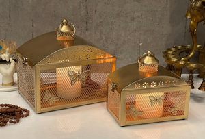 Christmas Home Decoration Antique Candlestick Holders <b>Taper</b> Brass Metal <b>Candle</b> Holder Gold Wholesale Manufacturer Supplier - Product Image 4