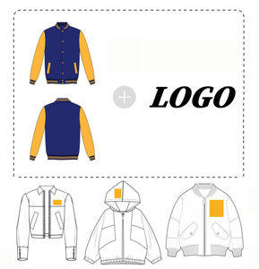 Wholesale Custom Cotton Letterman <b>Jackets</b> for Men High Street Winter Baseball Bomber Embroidery <b>Patchwork</b> Stand College Sports - Product Image 4