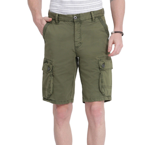Durable OEM Hombres Sólido Cargo Shorts con Múltiples Bolsillos 100% Algodón Cómodo Transpirable para Actividades al Aire Libre Ropa Casual - Product Image 1
