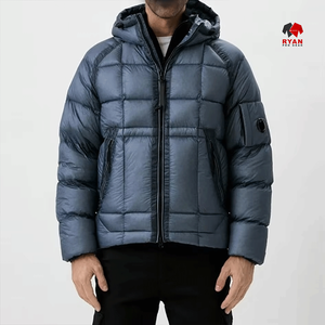 Veste matelassée décontractée pour homme Ryan Pro Gear avec fermeture éclair, capuche, design de poche, logo personnalisé - Product Image 2