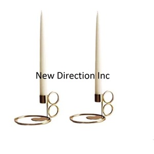 Bougeoir votif en métal de vente élevée support de bâton de bougie fabriqué à la main pour la décoration de mariage et de fiançailles bougeoir - Product Image 6