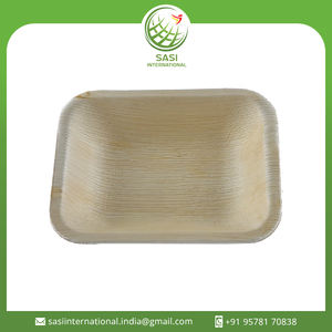 Cuencos de cena desechables de hoja de palma cuadrada biodegradable ecológica, vajilla desechable compostable para fiestas de bodas - Product Image 2