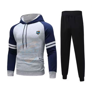 Hot Selling Fashionable Slim Fit <b>Men</b> Tracksuit Training Wear Comfortable <b>Pullover</b> <b>Men</b> Tracksuit - Product Image 3