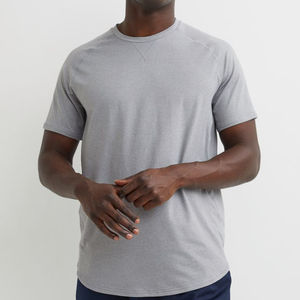 Loose Fit Gym T-shirts personnalisés de haute qualité col rond OEM Logo T-shirt uni vierge - Product Image 1