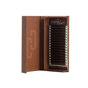 Charmlash - Bandejas de Extensiones de Pestañas de Volumen Marrón, Extensiones de Pestañas Clásicas Individuales, Bandejas de Pestañas al por Mayor, Marrón Mate - Product Image 3