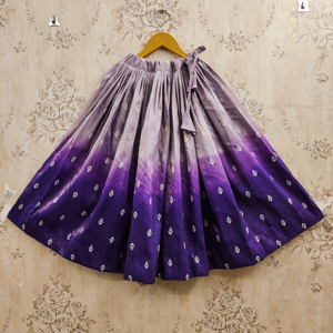 Ensemble Lehenga Choli ethnique pour enfants Shoryam Fashion |   Jupe longue en polyester imprimé bleu royal avec haut et dupatta |   Fête de Diwali - Product Image 6