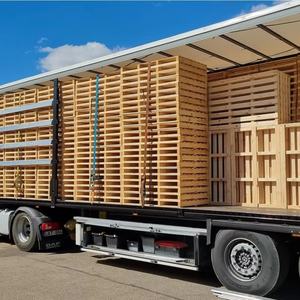 Palets de Madera Reciclada de la Mejor Calidad |   Palet de Madera Europeo EPAL Resistente y Robusto para Almacenamiento. - Product Image 1