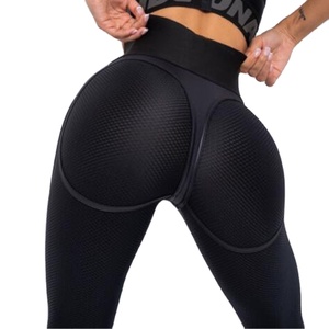 Mallas de entrenamiento de cintura alta con logotipo personalizado para mujer, mallas para gimnasio, pantalones deportivos para yoga - Product Image 1