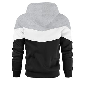 เสื้อฮู้ดซิปผู้ชายสำหรับฤดูหนาว ขายส่ง OEM ผ้าฝ้าย 100% ระบายอากาศ แห้งเร็ว สวมใส่สบาย ออกแบบได้ตามต้องการ - Product Image 5