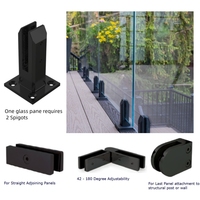 Rampe en verre sans cadre en aluminium moderne pour balcon, escalier, hôtel, villa avec éclairage LED et fixation par tige