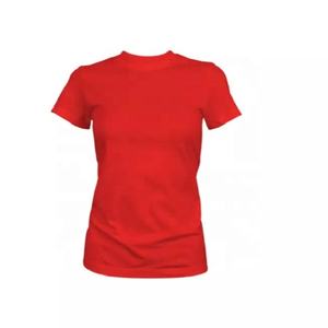 Camiseta con cuello redondo para mujer, precio al por mayor, 100% algodón, secado rápido, cómoda y de la mejor calidad de Pakistán, ecológica - Product Image 5