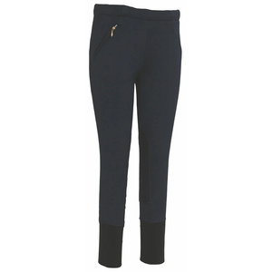 Unifleece Stretch Fleece <b>Knee</b> <b>Patch</b> Breeches Cozy Pull-On Design Durable Winter Breeches for Kids Horse Products - Product Image 4