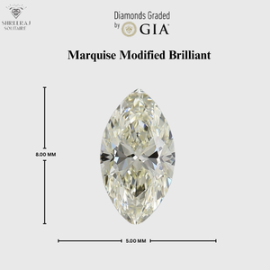 Diamante Natural Suelto con Corte Marquesa de 1.00 CT, Certificado, Claridad VVS, Color O-Z, para Joyería, Anillos y Aretes - Product Image 3