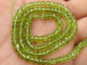 ลูกปัดเพอริดอททรงรอนเดลล์เจียระไนคุณภาพสูง งานแฮนด์เมด ขนาด 5 มม. ยาว 15 นิ้ว หินสีเขียว รับรองโดยผู้ตรวจสอบบุคคลที่สาม - Product Image 4