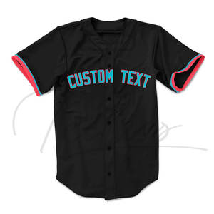 Entrega Rápida, Jersey de Béisbol con Impresión Personalizada, Manga Corta, Transpirable, de Secado Rápido, Azul, Impresión Digital para Hombre - Product Image 1