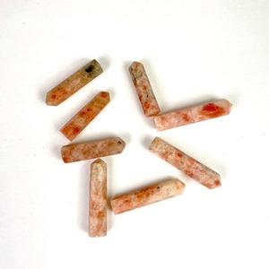 Vente en gros de porte-crayons en pierres précieuses polies faites à la main de qualité supérieure, pierre de soleil, propriétés métaphysiques, objets de collection d'art, Khambhat MUNTAHA - Product Image 1