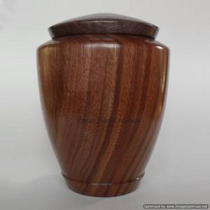 Frascos y urnas de almacenamiento de cenizas de última llegada hechas de madera con tapa de Color negro de madera Diseño largo Suministros de urnas de cenizas memorables - Product Image 3