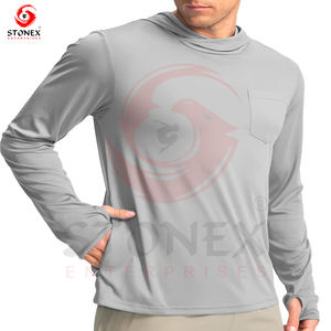 Sweat à capuche de protection solaire pour hommes Outdoor Long Sleeve Logo personnalisé Meilleure performance Sweat à capuche de pêche - Product Image 1