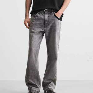 Classic Retro Minimalist Straight <b>Leg</b> <b>Wide</b> <b>Leg</b> Casual Hip-hop Trend High Quality Straight Baggy <b>Cargo</b> Jeans - Product Image 1