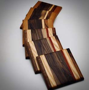 ชุดจานรองแก้วไม้และเรซินอีพ็อกซี่ไม่เหมือนใครถาดรองแก้วแบบทันสมัยราคาดีสำหรับงานฝีมือของช่างฝีมือ - Product Image 2