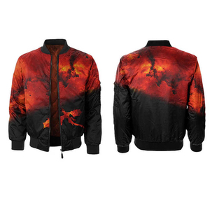 Wholesale Water Proof Outdoor <b>Jacket</b> Bomber <b>Jackets</b> <b>Plus</b> <b>Size</b> <b>Men's</b> <b>Jackets</b> Custom Logo Sublimation Bomber for <b>Men</b> - Product Image 3