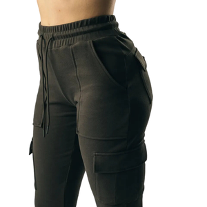 Pocket Elastic Drawstring Waist <b>Women</b> Sweat <b>Pants</b> Casual Sport <b>Pants</b> Ankle Band HEM <b>Women</b> Cargo <b>Jogger</b> <b>Pants</b> - Product Image 5