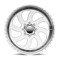 Rines de Aleación de Aluminio Forjado Mecanizados por CNC Speedmega de 20-24 Pulgadas, Pulidos y Brillantes, con Offset Personalizado para Jeep Wrangler, GMC y Camionetas