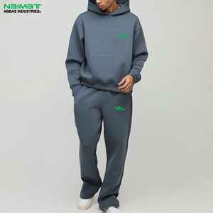 Conjuntos Deportivos de Felpa Transpirable y Ecológica para Hombre, al por Mayor, Personalizados, 100% Algodón, para Invierno, Tallas Grandes, Secado Rápido - Product Image 1